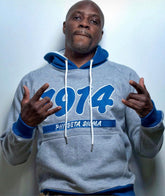 Grey 1914 Phi Beta Sigma  Hoodie